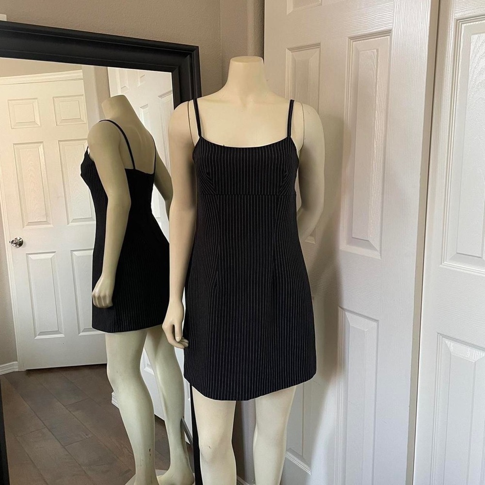 Vintage Mini Pinstripe Dress